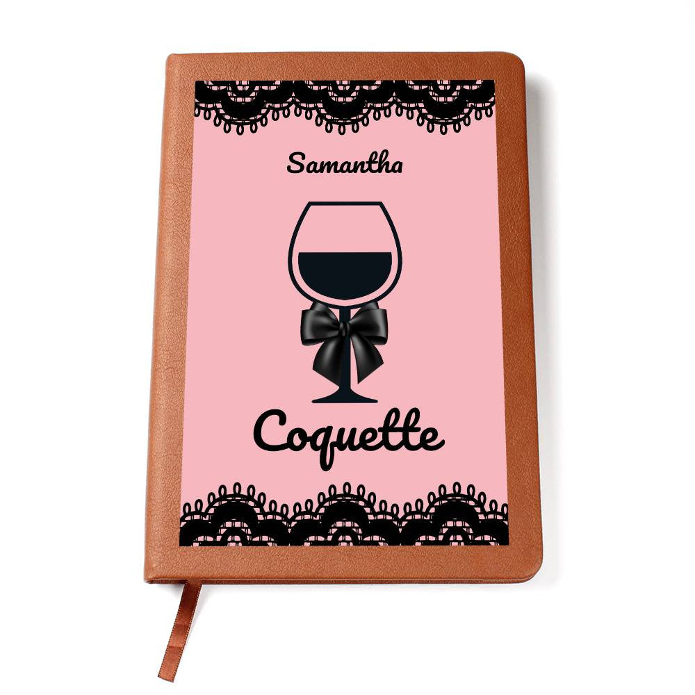 Coquette Wine Journal ,Wine Tasting Guide, Cottage Core Wine Cellar Log, Tasting Journal, Personalized Notebook