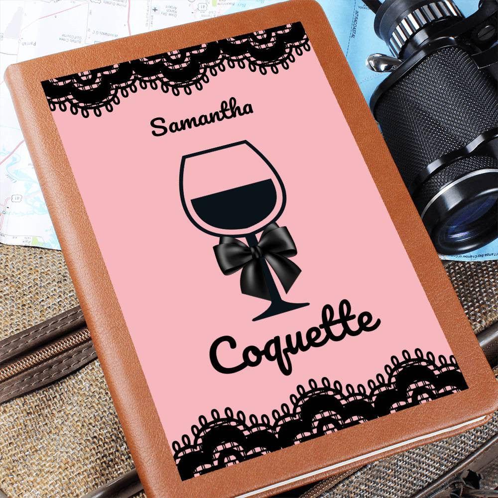 Coquette Wine Journal ,Wine Tasting Guide, Cottage Core Wine Cellar Log, Tasting Journal, Personalized Notebook