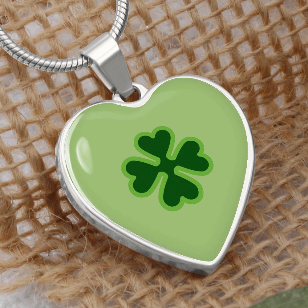 Four Leaf Clover Heart Luxury Necklace