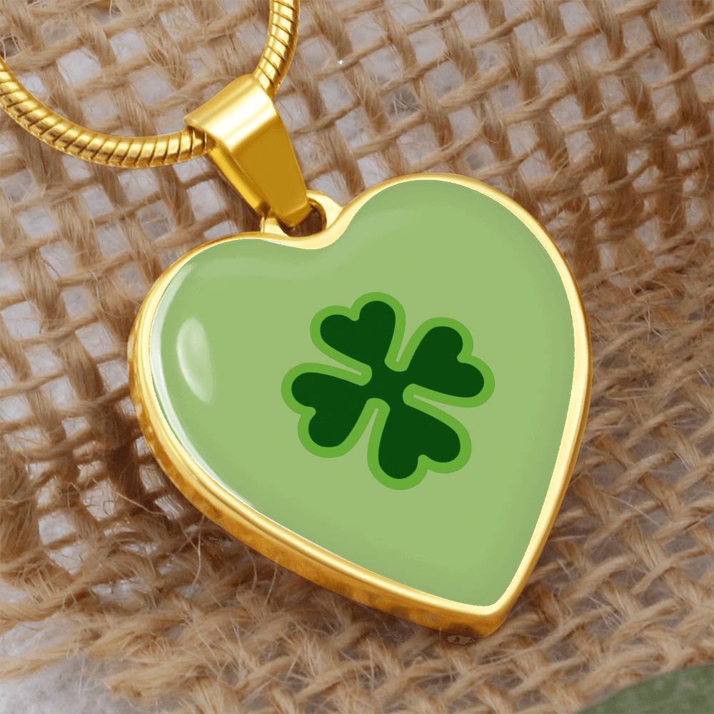 Four Leaf Clover Heart Luxury Necklace