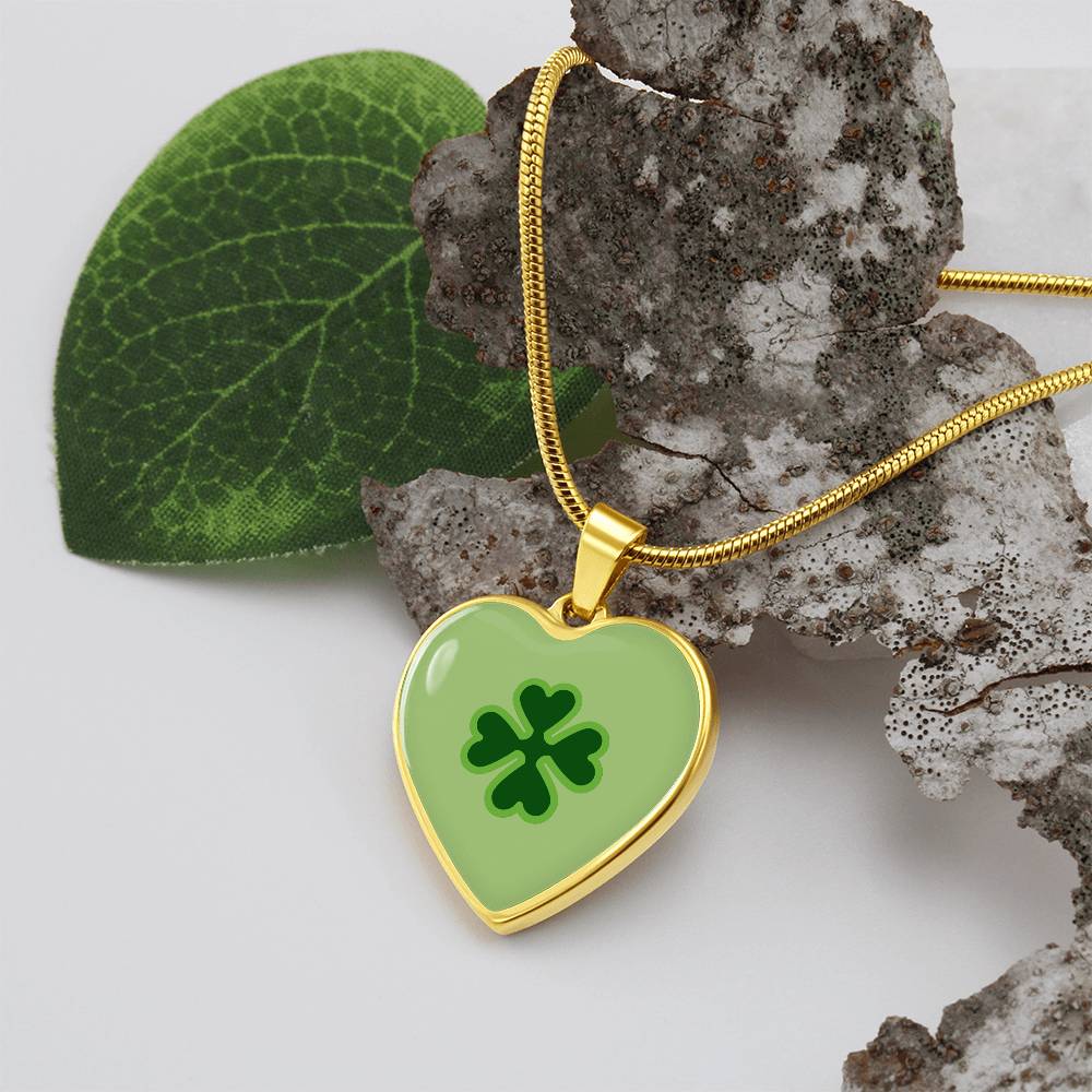 Four Leaf Clover Heart Luxury Necklace