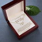 Wife Solid Gold & Diamond Double Heart Necklace-I Found My Missing Piece