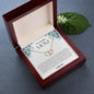 To My Amazing Mom Solid Yellow Gold & Diamond Hearts Necklace