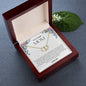 To My Amazing Mom Solid Yellow Gold & Diamond Hearts Necklace