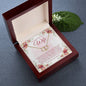 Wife Solid Gold & Diamond Double Heart Necklace