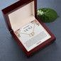To My Amazing Mom Solid Yellow Gold & Diamond Hearts Necklace