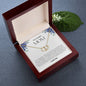 To My Amazing Mom Solid Yellow Gold & Diamond Hearts Necklace