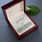 Wife Solid Gold & Diamond Double Heart Necklace-The Moment Our Eyes Met