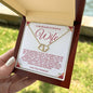 Wife Solid Gold & Diamond Necklace-You Are Appreciated And Cherished