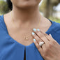Wife Solid Gold & Diamond Necklace-You Are Appreciated And Cherished