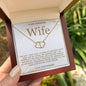 Wife Solid Gold & Diamond Double Heart Necklace-I Found My Missing Piece