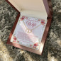 Wife Solid Gold & Diamond Double Heart Necklace