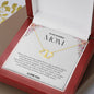 To My Amazing Mom Solid Yellow Gold & Diamond Hearts Necklace