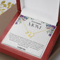 To My Amazing Mom Solid Yellow Gold & Diamond Hearts Necklace