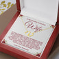 Wife Solid Gold & Diamond Necklace-You Are Appreciated And Cherished