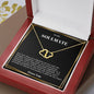 Solid Gold & Diamond Heart Necklace For Soulmate, Wife, Girlfriend