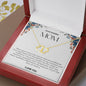 To My Amazing Mom Solid Yellow Gold & Diamond Hearts Necklace