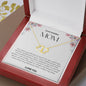 To My Amazing Mom Solid Yellow Gold & Diamond Hearts Necklace