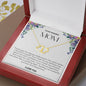 To My Amazing Mom Solid Yellow Gold & Diamond Hearts Necklace