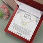 To My Amazing Mom Solid Yellow Gold & Diamond Hearts Necklace