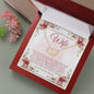 Wife Solid Gold & Diamond Double Heart Necklace