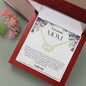 To My Amazing Mom Solid Yellow Gold & Diamond Hearts Necklace