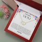 To My Amazing Mom Solid Yellow Gold & Diamond Hearts Necklace