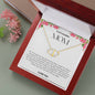 To My Amazing Mom Solid Yellow Gold & Diamond Hearts Necklace