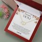 To My Amazing Mom Solid Yellow Gold & Diamond Hearts Necklace