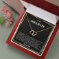 Solid Gold & Diamond Heart Necklace For Soulmate, Wife, Girlfriend