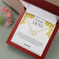 To My Amazing Mom Solid Yellow Gold & Diamond Hearts Necklace