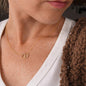 Wife Solid Gold & Diamond Double Heart Necklace