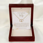 Wife Solid Gold And Diamond Double Heart Necklace