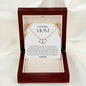 To My Amazing Mom Solid Yellow Gold & Diamond Hearts Necklace