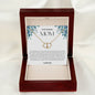 To My Amazing Mom Solid Yellow Gold & Diamond Hearts Necklace
