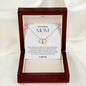 To My Amazing Mom Solid Yellow Gold & Diamond Hearts Necklace