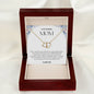 To My Amazing Mom Solid Yellow Gold & Diamond Hearts Necklace