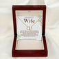 Wife Solid Gold & Diamond Heart Necklace -Remember Whose Queen You Are And Straighten Your Crown