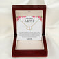 To My Amazing Mom Solid Yellow Gold & Diamond Hearts Necklace