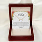 To My Amazing Mom Solid Yellow Gold & Diamond Hearts Necklace