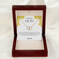 To My Amazing Mom Solid Yellow Gold & Diamond Hearts Necklace