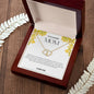To My Amazing Mom Solid Yellow Gold & Diamond Hearts Necklace