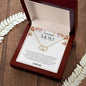 To My Amazing Mom Solid Yellow Gold & Diamond Hearts Necklace