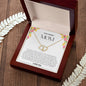 To My Amazing Mom Solid Yellow Gold & Diamond Hearts Necklace