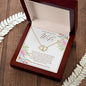 Wife Solid Gold & Diamond Double Heart Necklace