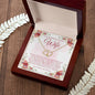 Wife Solid Gold & Diamond Double Heart Necklace