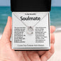 To My Beautiful Soulmate Lucky In Love Necklace
