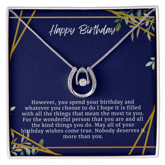 Happy Birthday Necklace