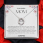To My Amazing Mom Lucky Horseshoe Necklace