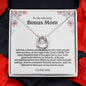 To My Amazing Bonus Mom Lucky Horseshoe Necklace